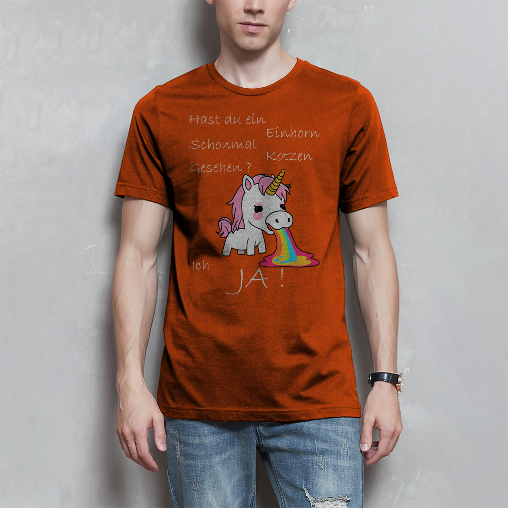 Herren T-Shirt Einhorn-01