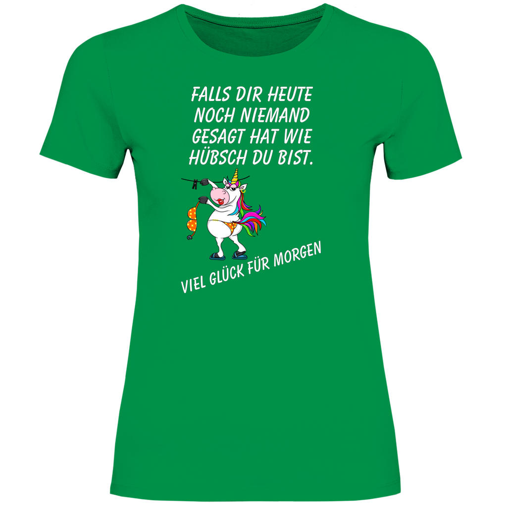 Damen T-Shirt wie hübsch