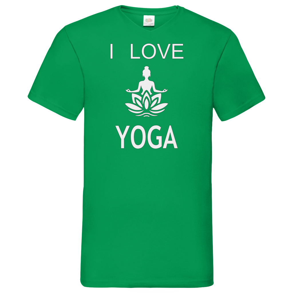 Herren Basic V-Neck T-Shirt YOGA-006