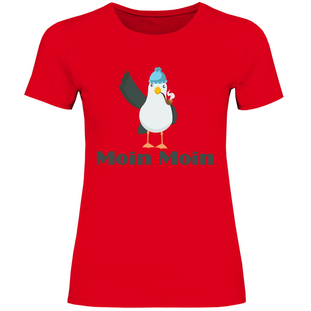 Damen T-Shirt Moin Moin