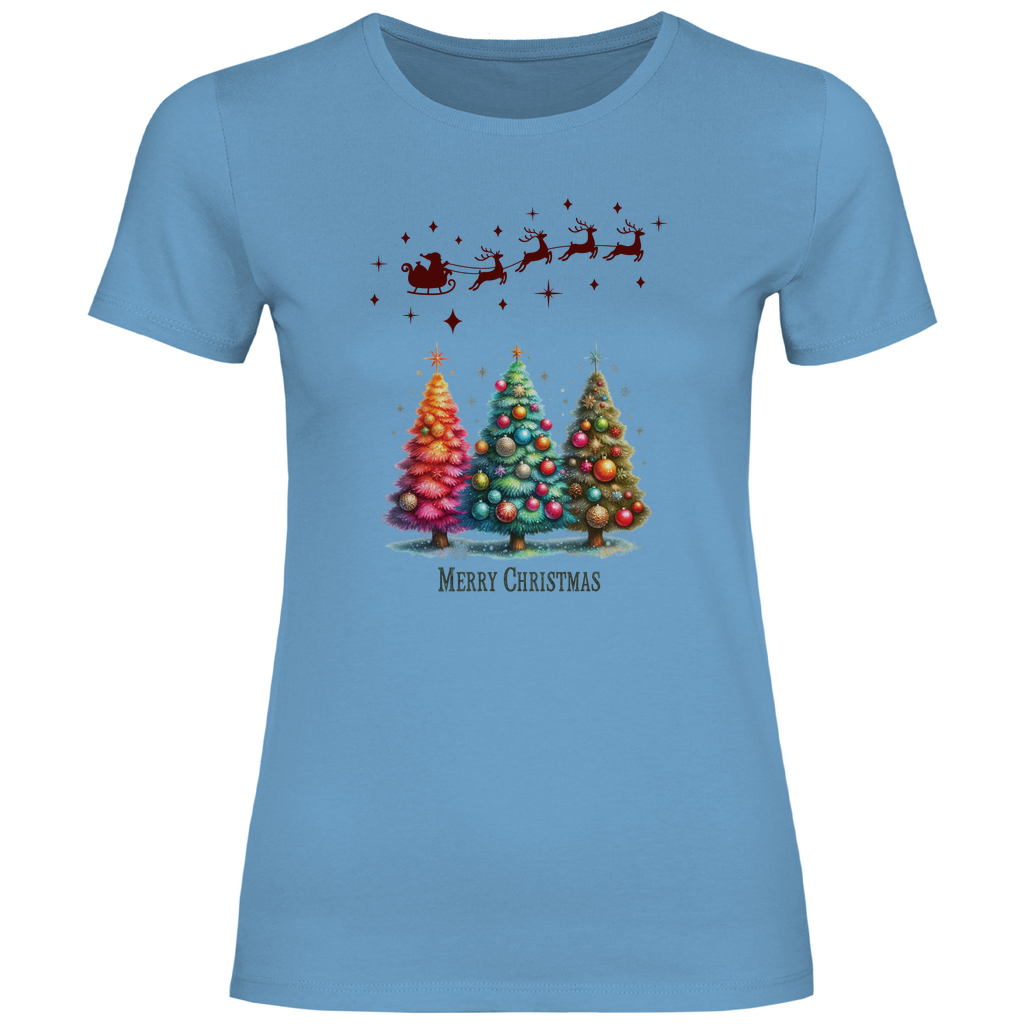 Damen T-Shirt weihnachten-08