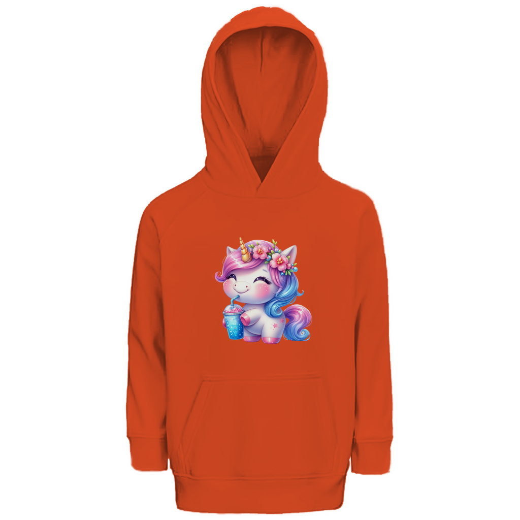 Kinder Premium Bio Hoodie kinder-einhorn-01