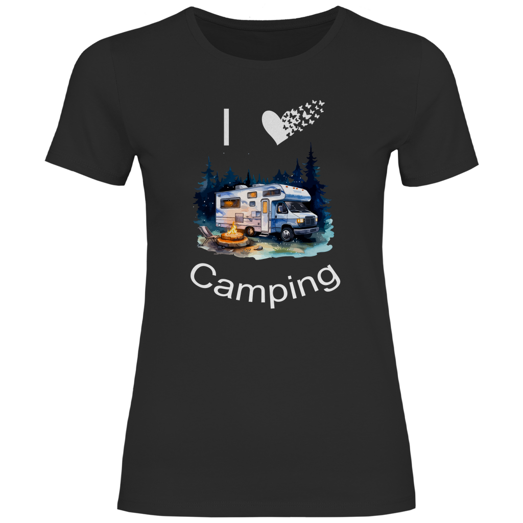 Damen T-Shirt camping-07