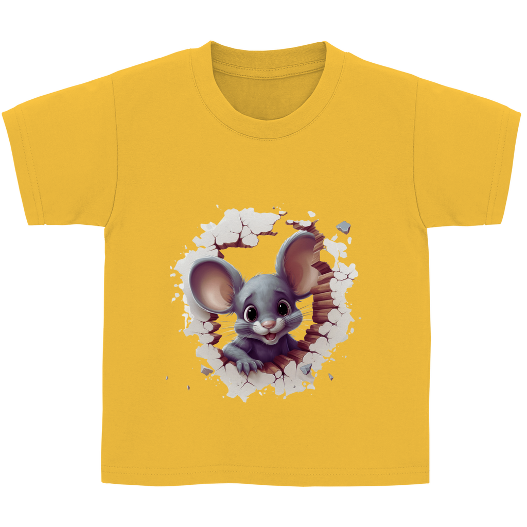 Kinder Basic T-Shirt maus-02