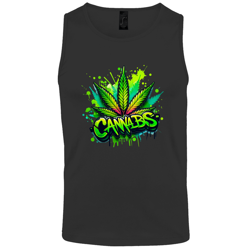 Herren Basic Tank Top Canna-01