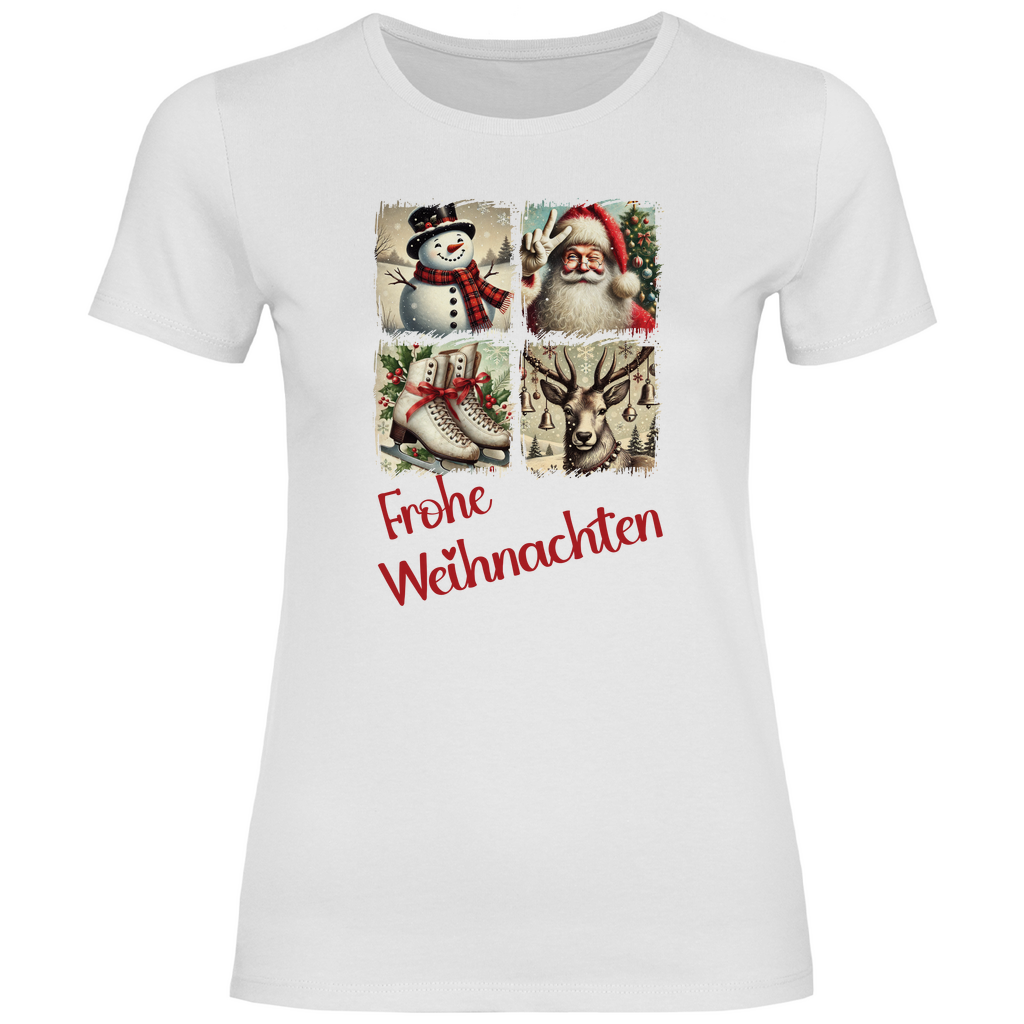 Damen T-Shirt weihnachten-10
