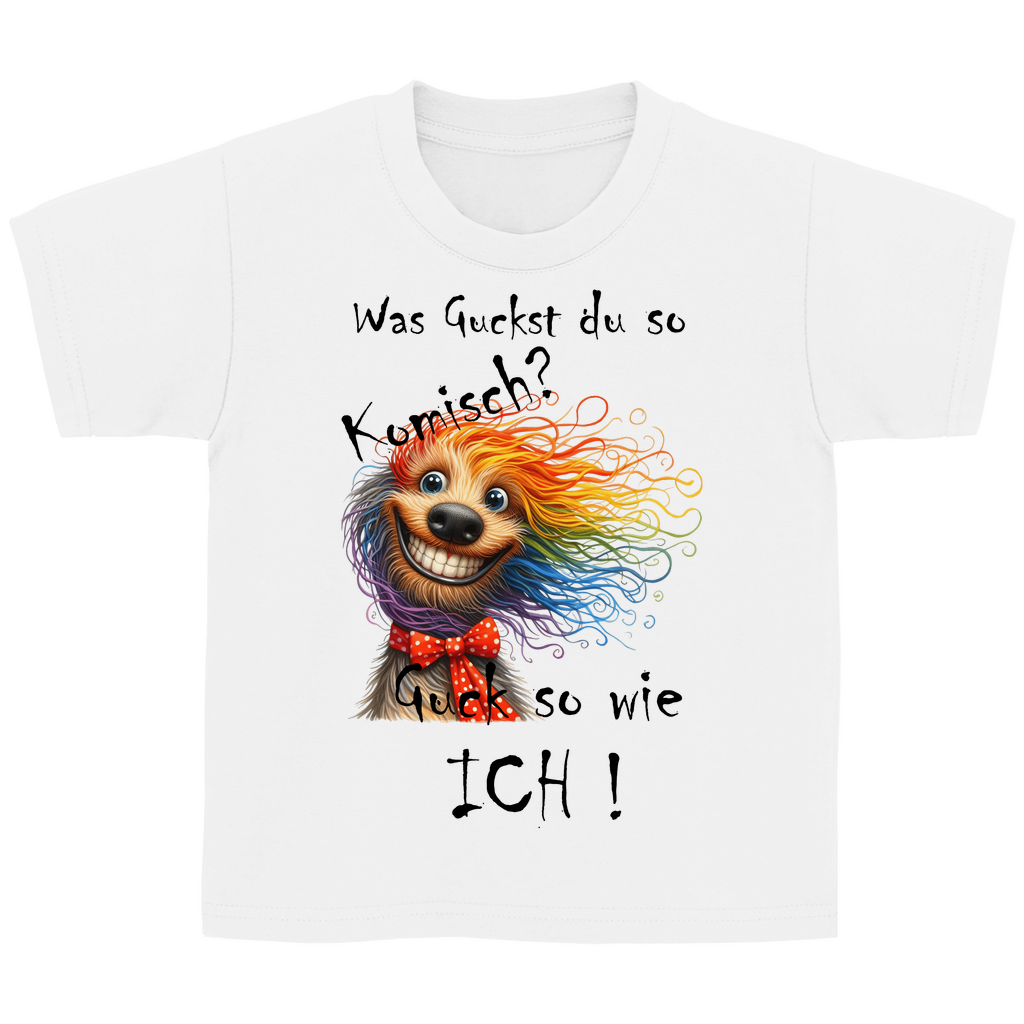 Kinder Basic T-Shirt was kuckst du ? 03S