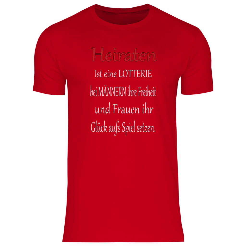 Herren T-Shirt heiraten-w