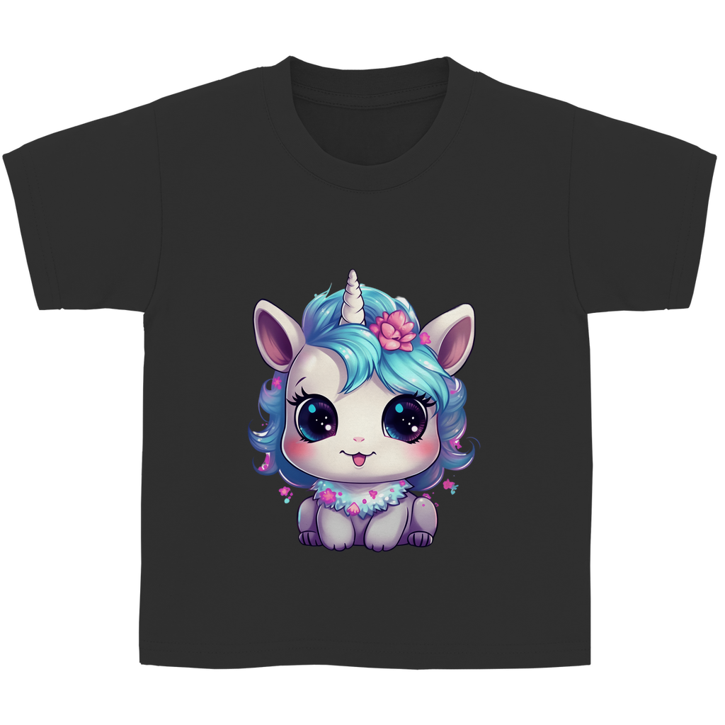 Kinder Basic T-Shirt unicorn-02