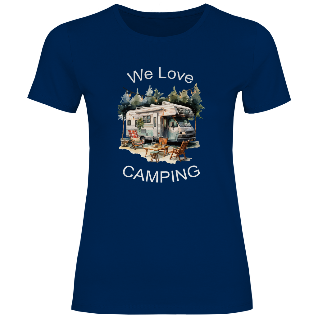 Damen T-Shirt we love camping-01