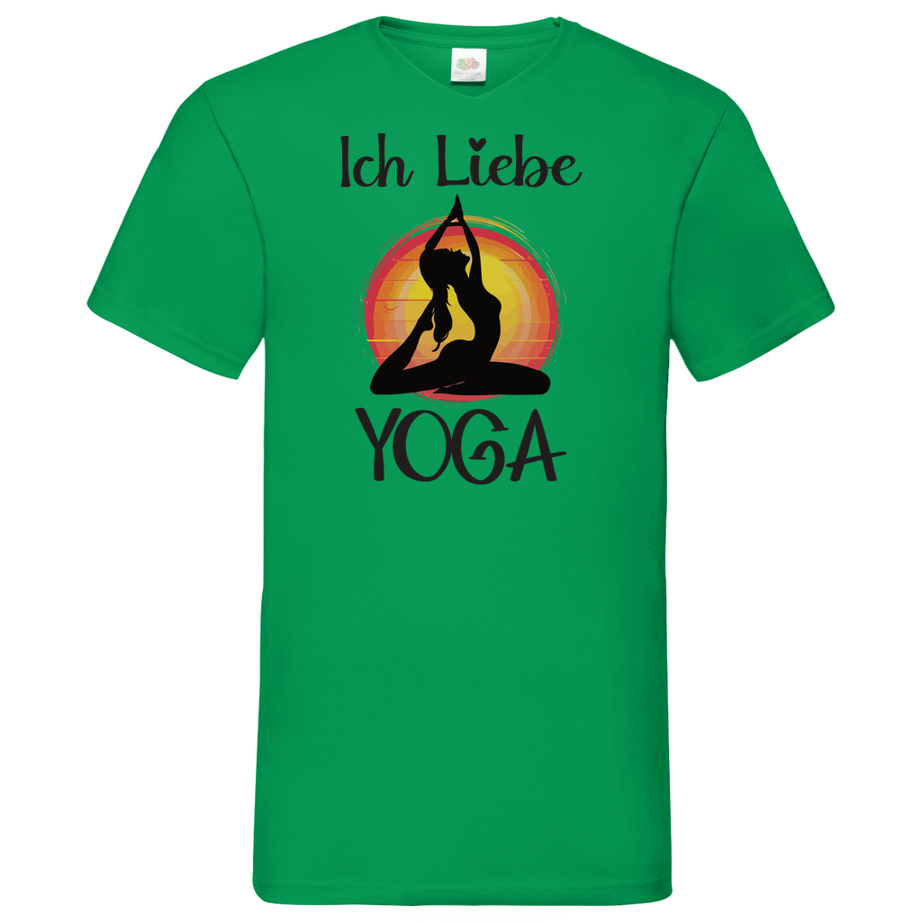 Herren Basic V-Neck T-Shirt YOGA-005
