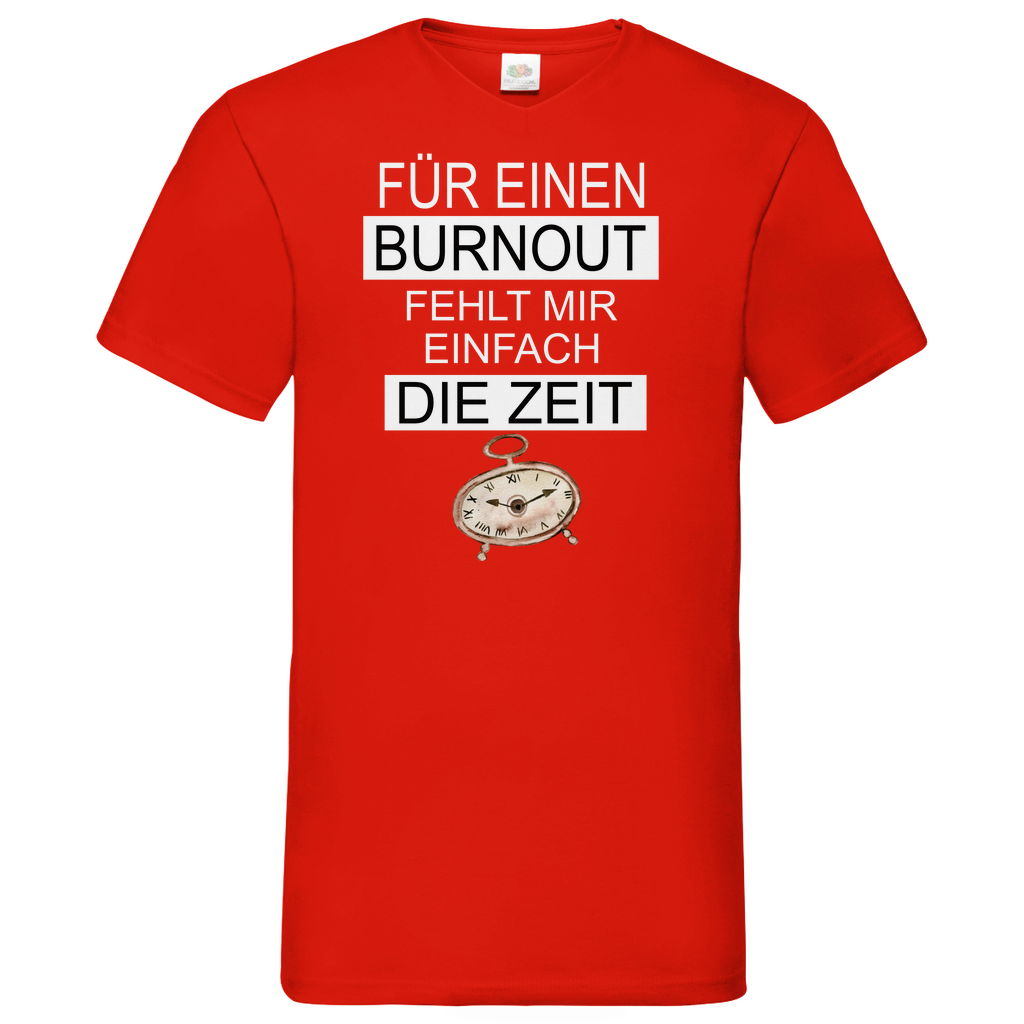 Herren Basic V-Neck T-Shirt für ein burnout-01