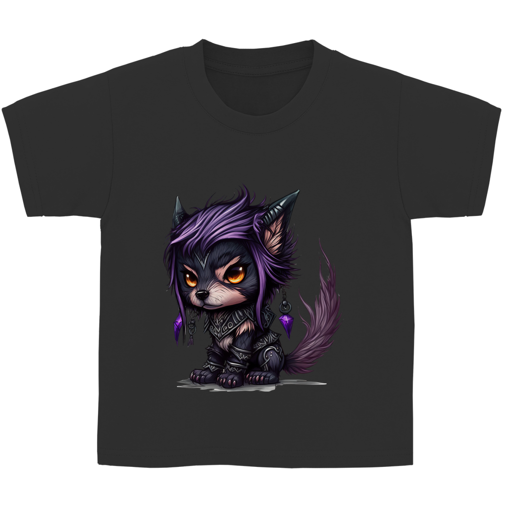 Kinder Basic T-Shirt wolf 01