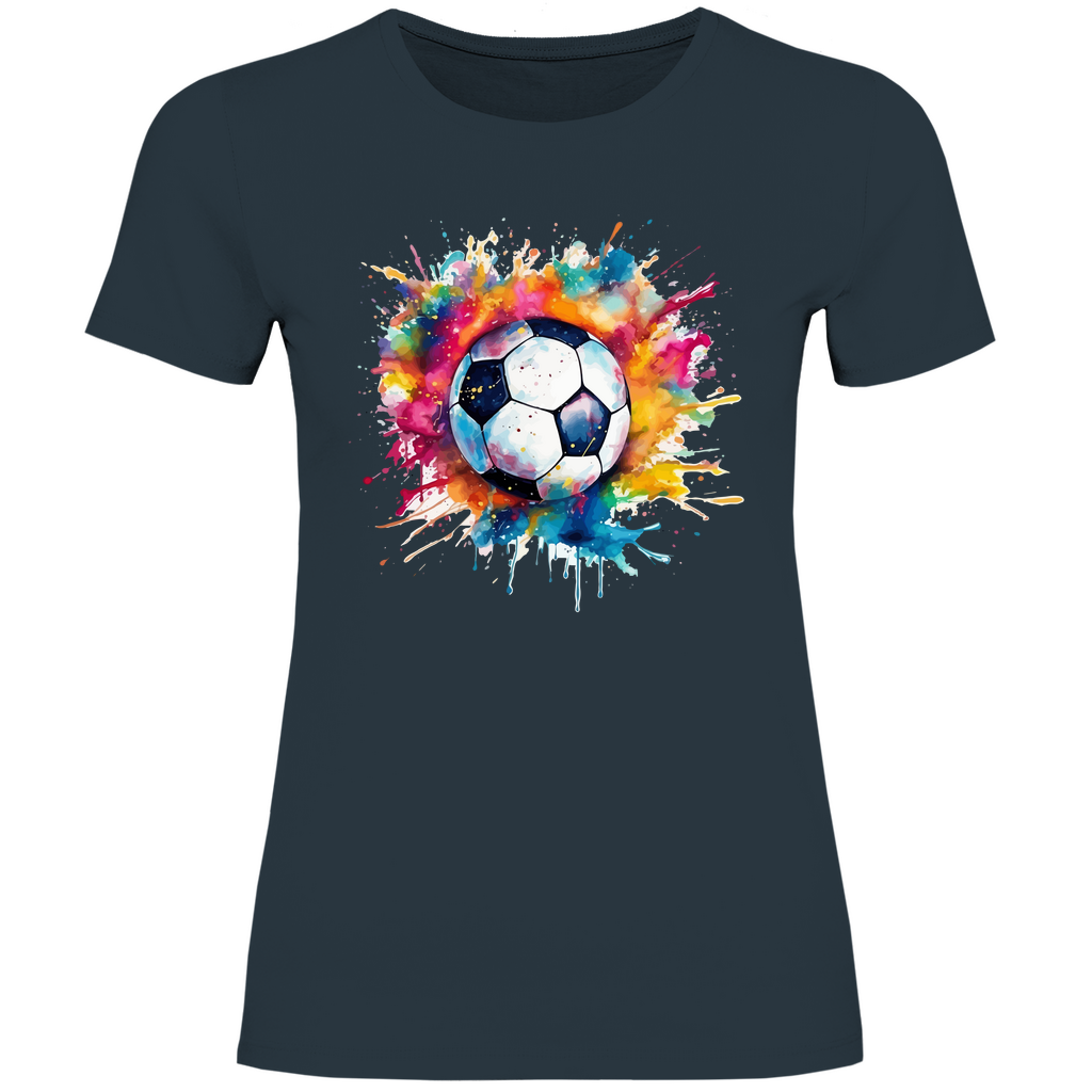Damen T-Shirt Fußball-01