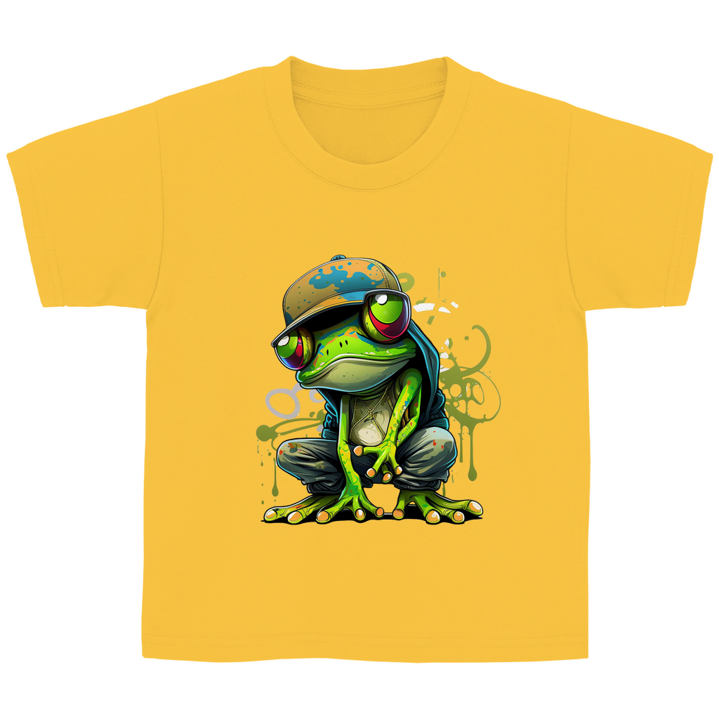Kinder Basic T-Shirt Frosch-2