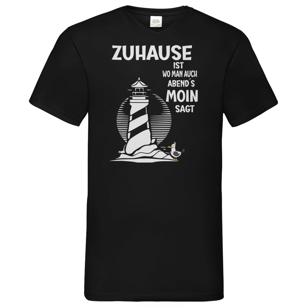 Herren Basic V-Neck T-Shirt spruch011