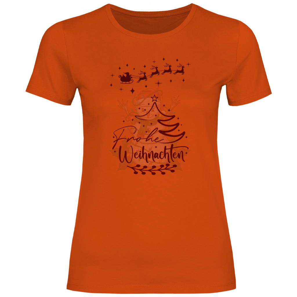 Damen T-Shirt weihnachten-09