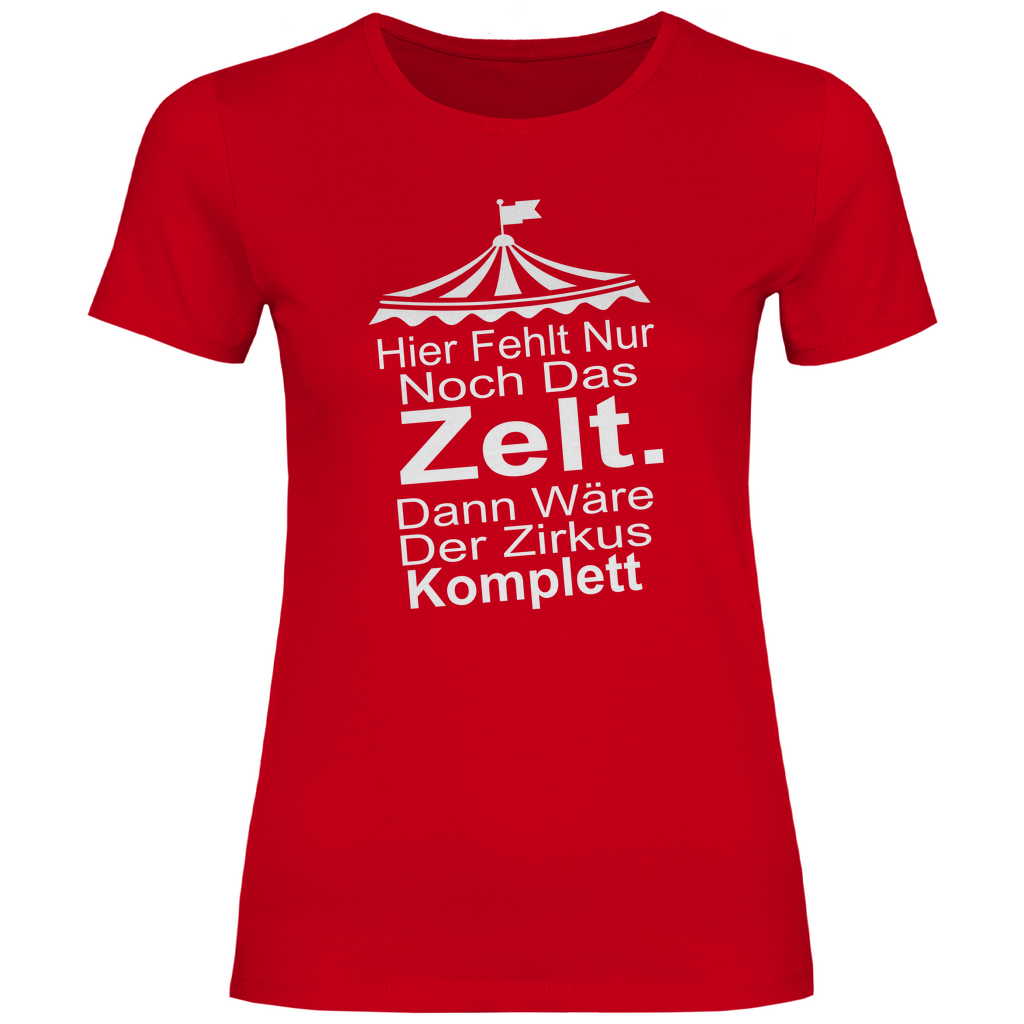 Damen T-Shirt hier fehlt nur noch-w