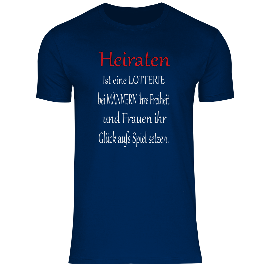Herren T-Shirt heiraten-w