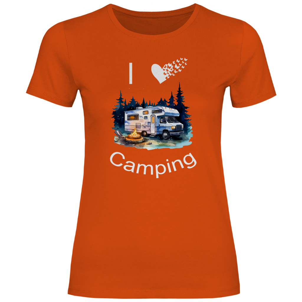 Damen T-Shirt camping-07