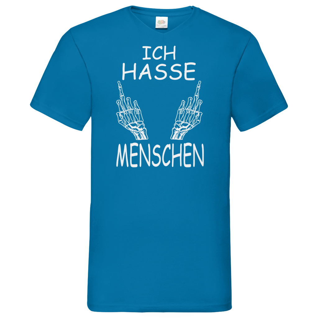 Herren Basic V-Neck T-Shirt spruch030