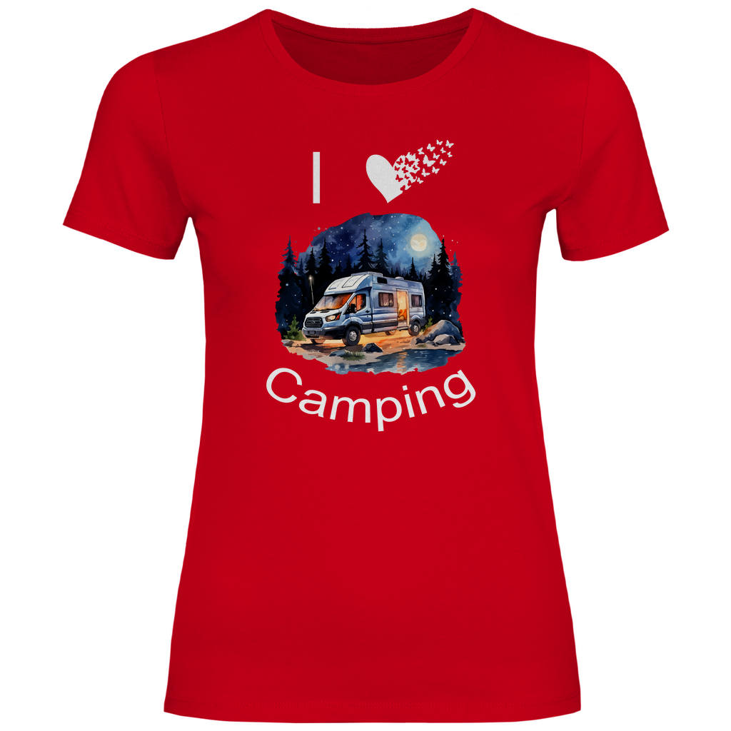 Damen T-Shirt camping-06