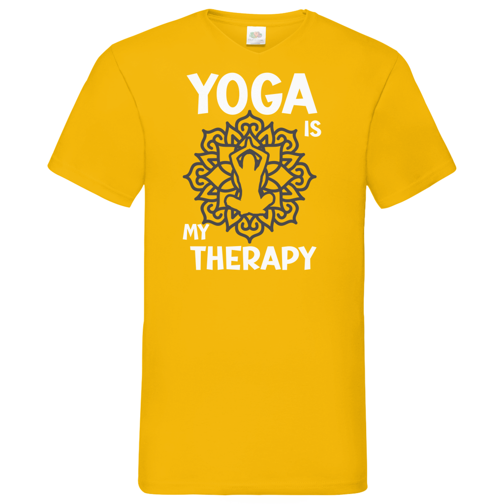 Herren Basic V-Neck T-Shirt YOGA-004