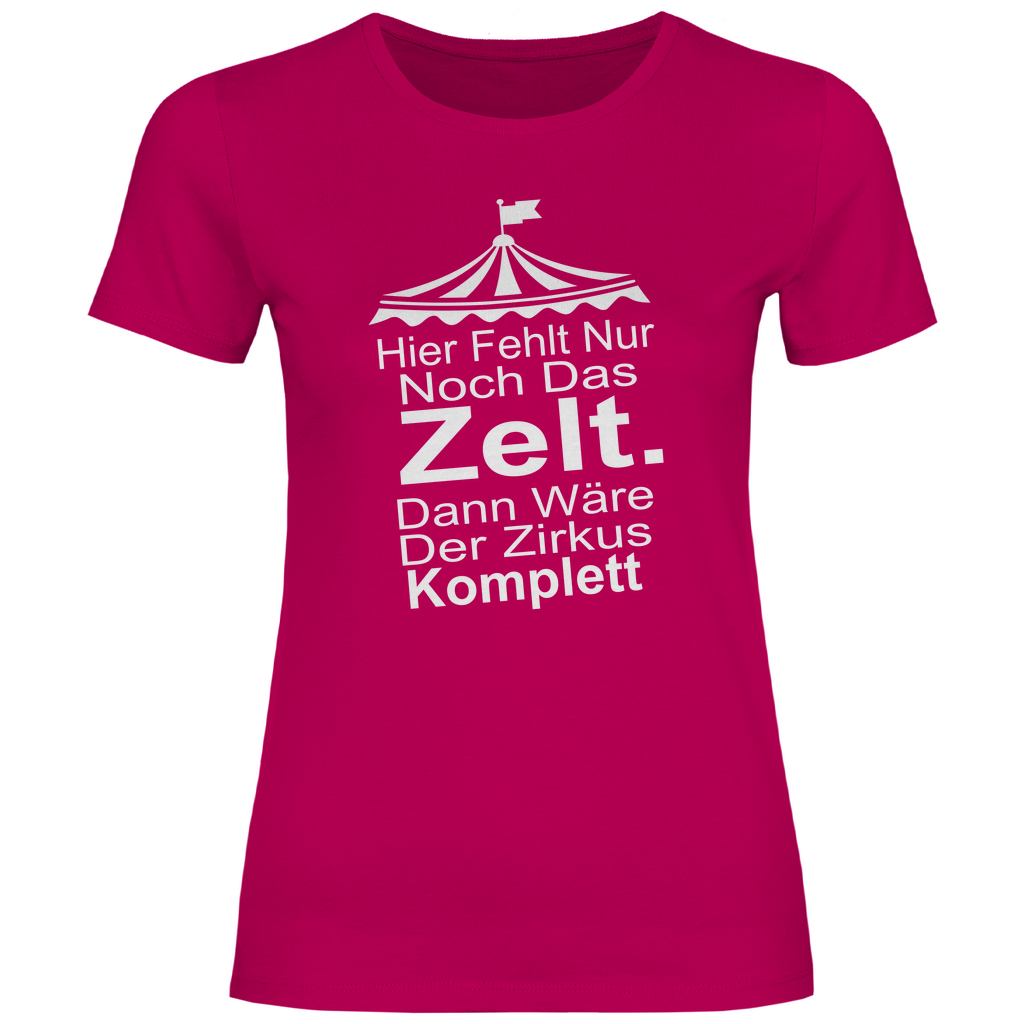 Damen T-Shirt hier fehlt nur noch-w