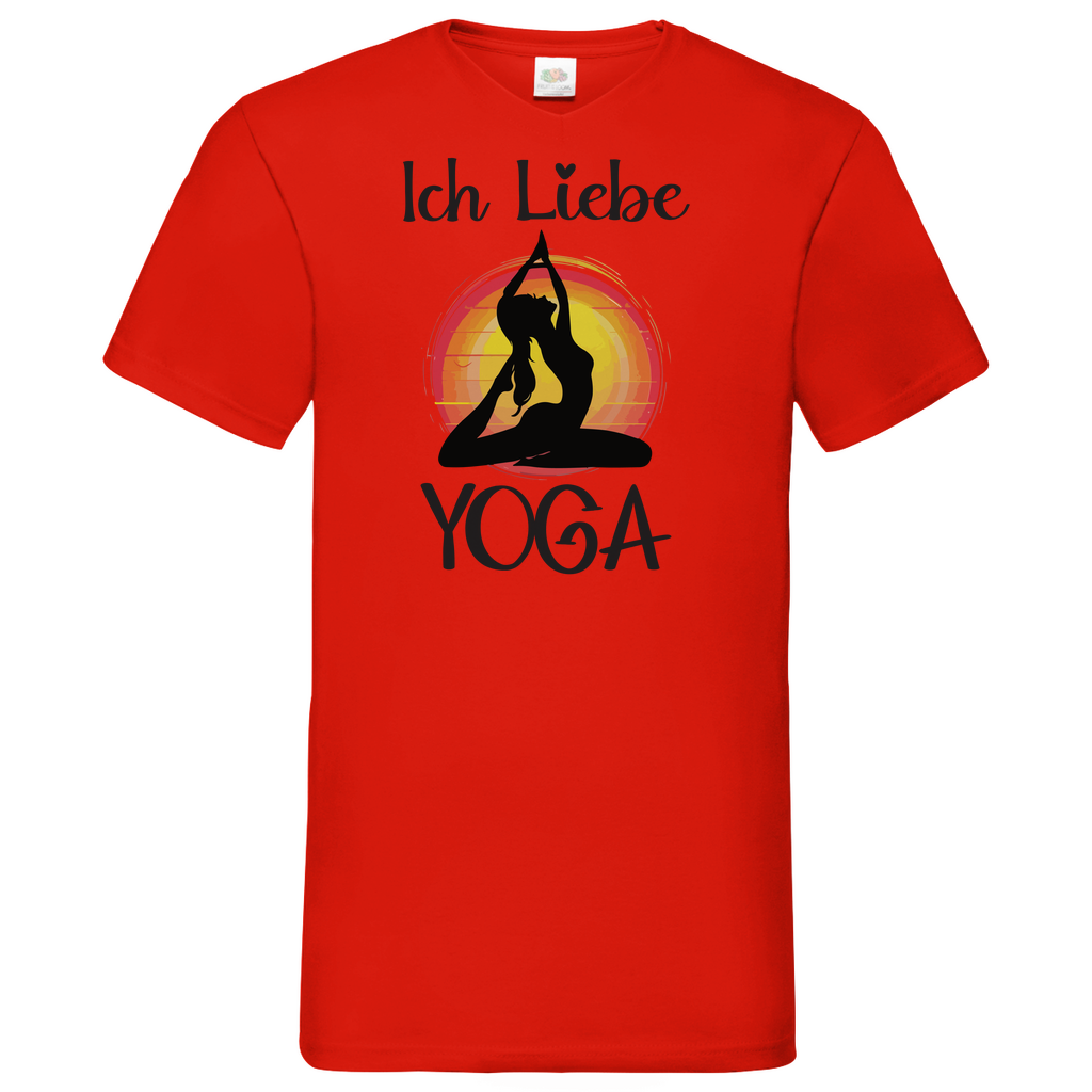 Herren Basic V-Neck T-Shirt YOGA-005