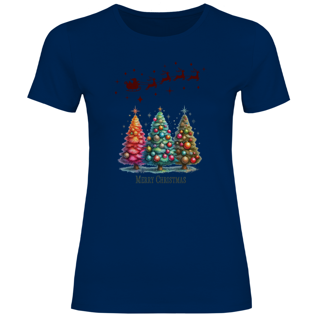 Damen T-Shirt weihnachten-08