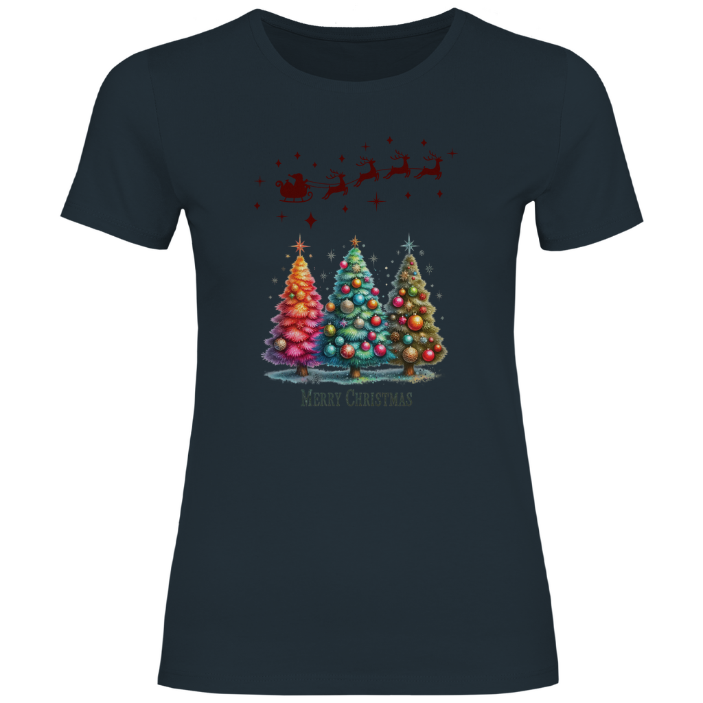 Damen T-Shirt weihnachten-08