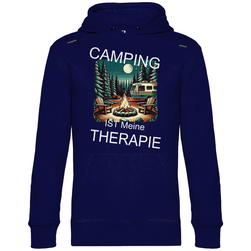 Herren Promo Hoodie Camping-Therapie-01