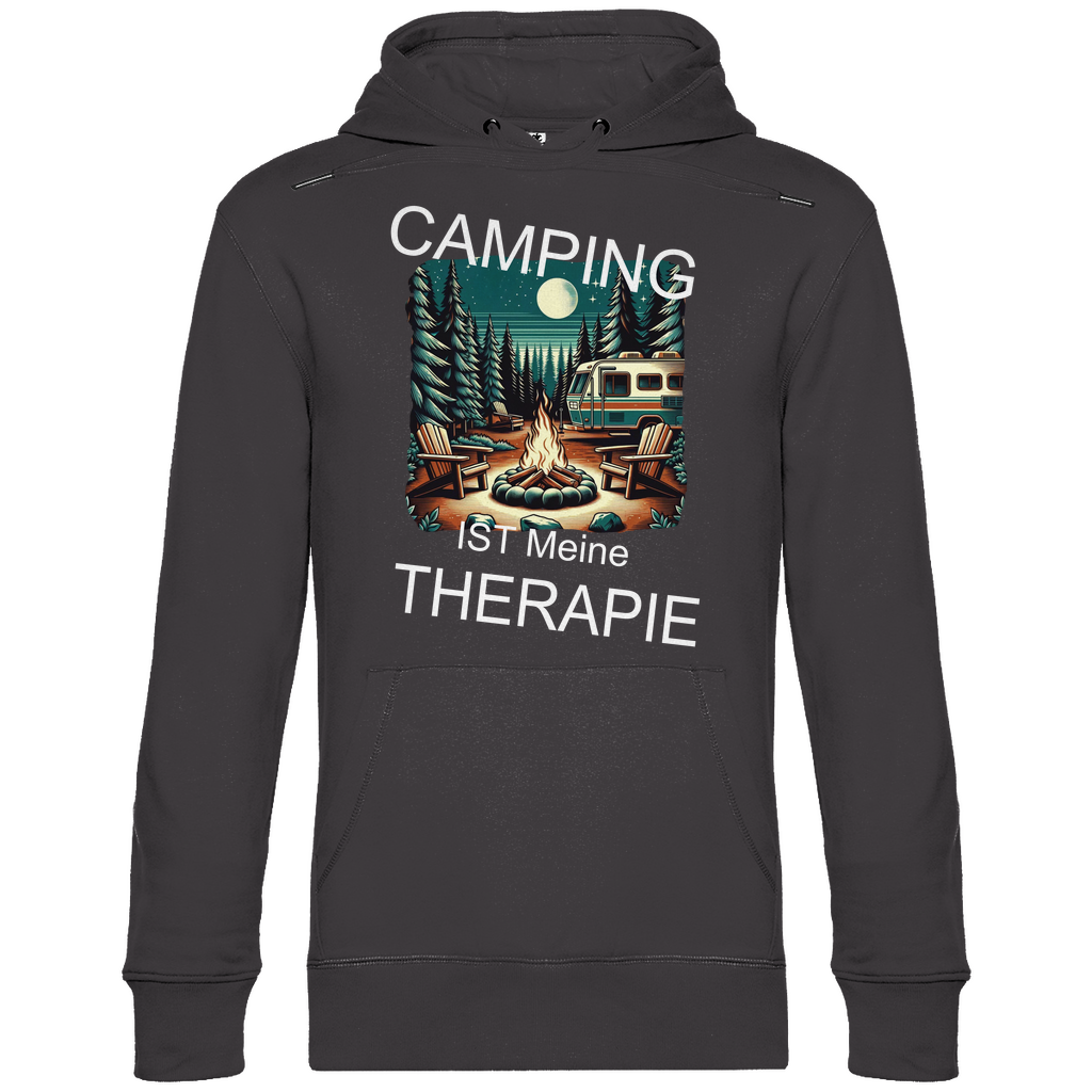 Herren Promo Hoodie Camping-Therapie-01