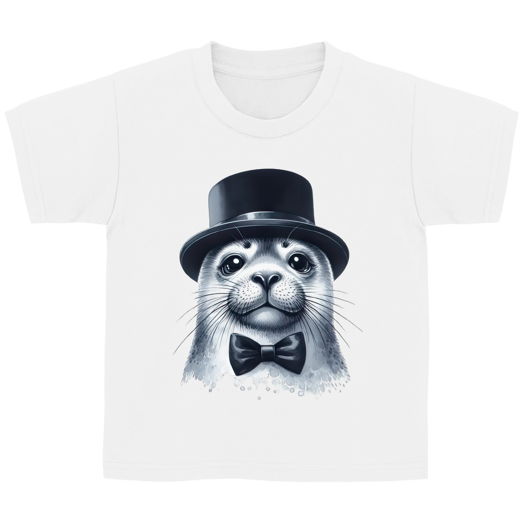 Kinder Basic T-Shirt Seehund-03