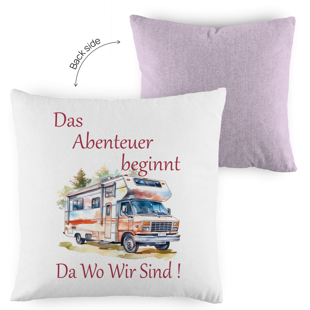 Kopfkissen zweifarbig Das Abenteuer beginnt-01