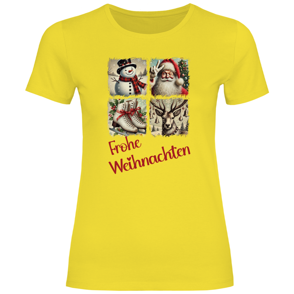 Damen T-Shirt weihnachten-10