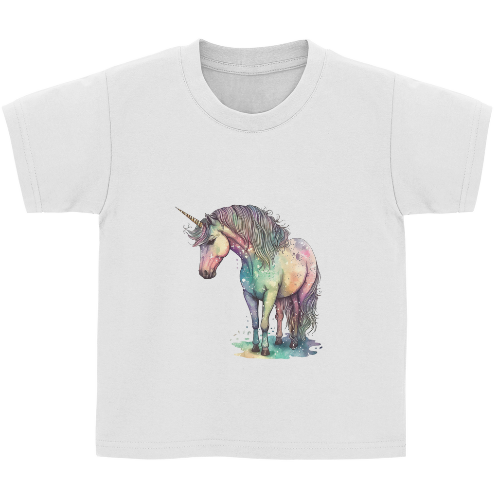 Kinder Basic T-Shirt unicorn-04
