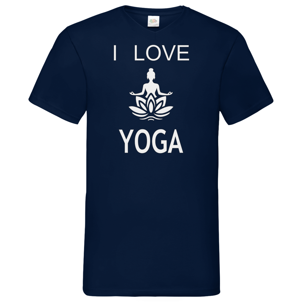 Herren Basic V-Neck T-Shirt YOGA-006