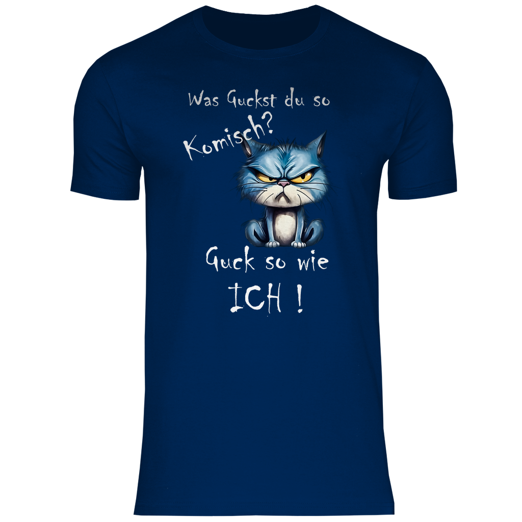 Herren T-Shirt was kuckst du so ?