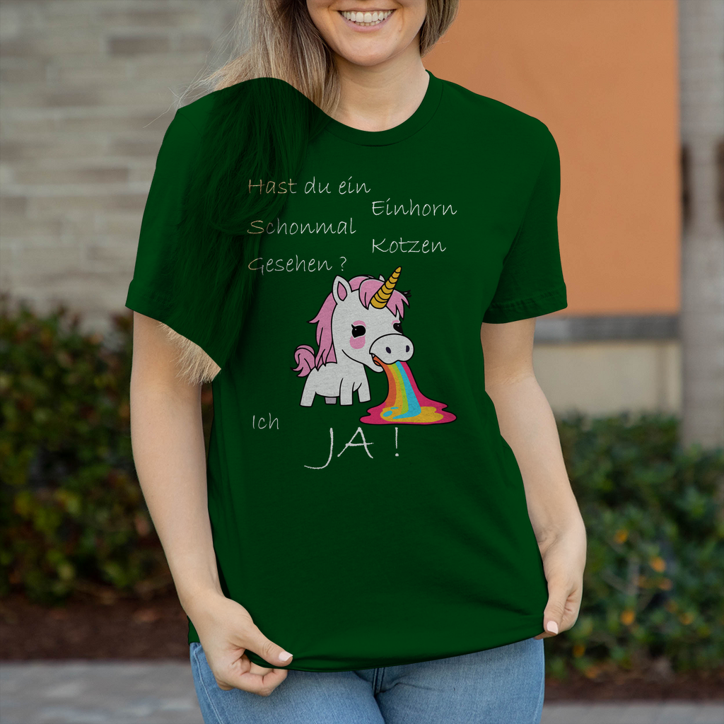 Damen T-Shirt Einhorn-01