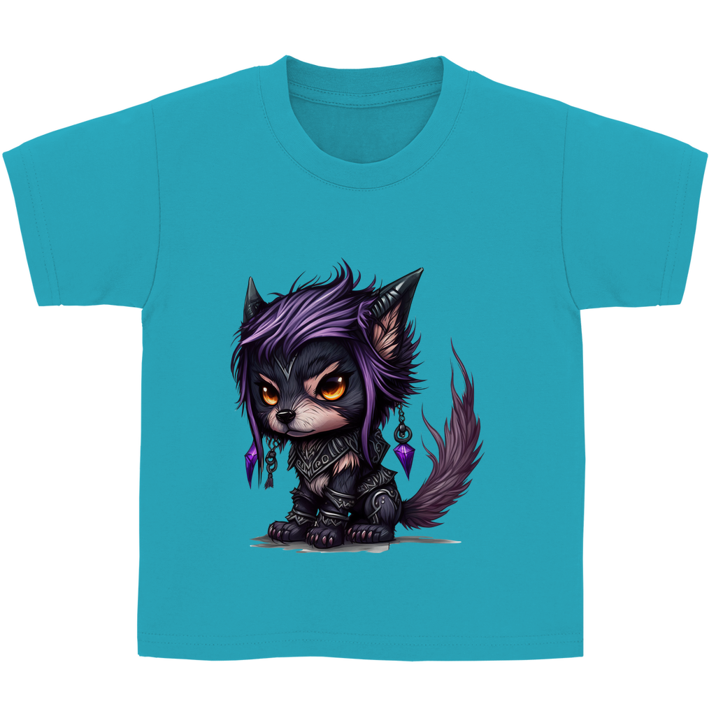 Kinder Basic T-Shirt wolf 01
