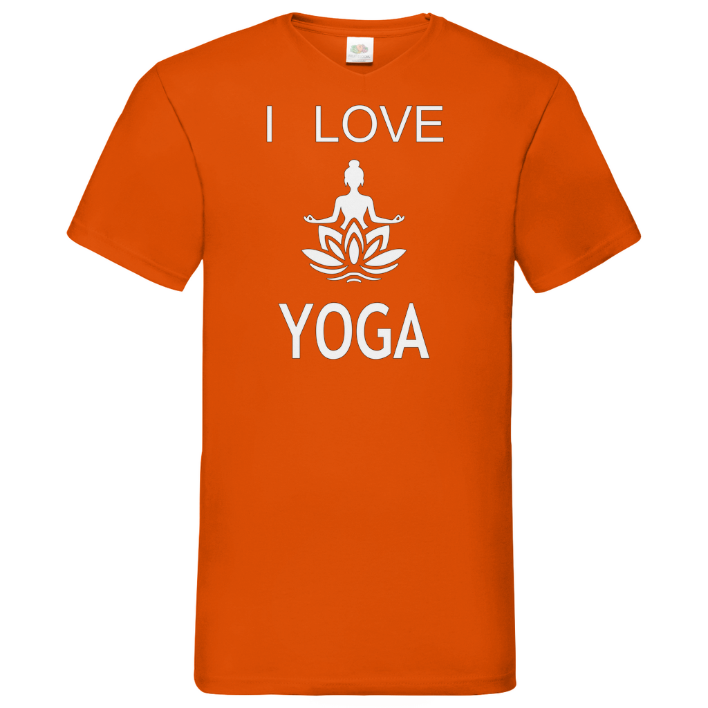 Herren Basic V-Neck T-Shirt YOGA-006