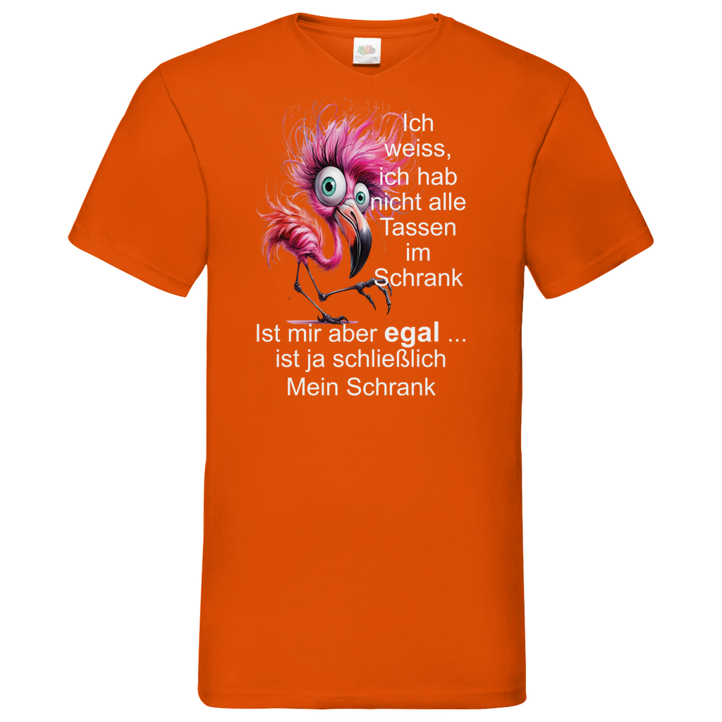 Herren Basic V-Neck T-Shirt Spruch0002