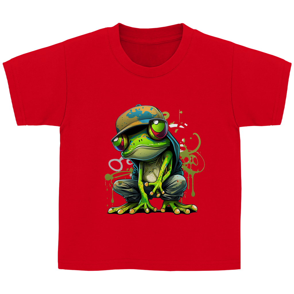 Kinder Basic T-Shirt Frosch-2