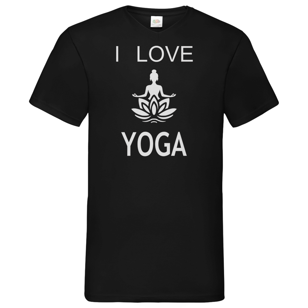 Herren Basic V-Neck T-Shirt YOGA-006
