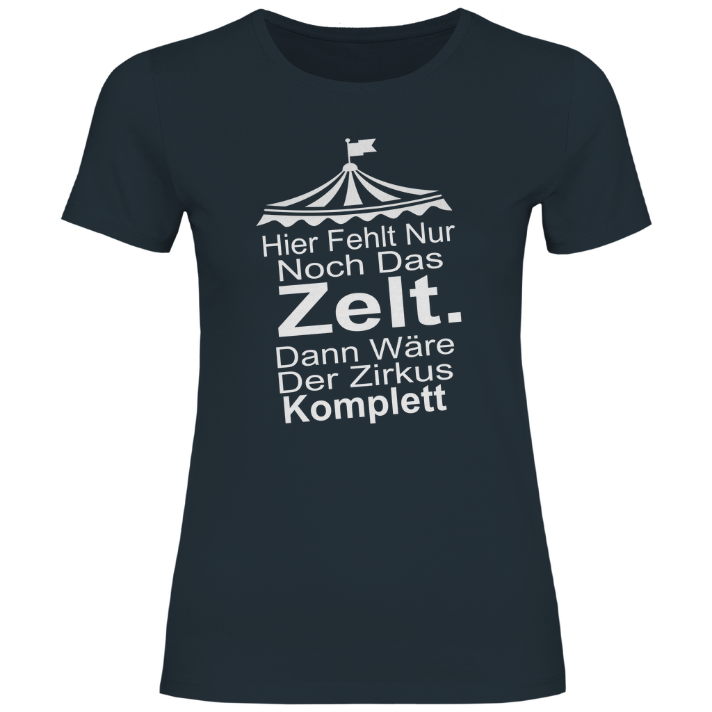 Damen T-Shirt hier fehlt nur noch-w