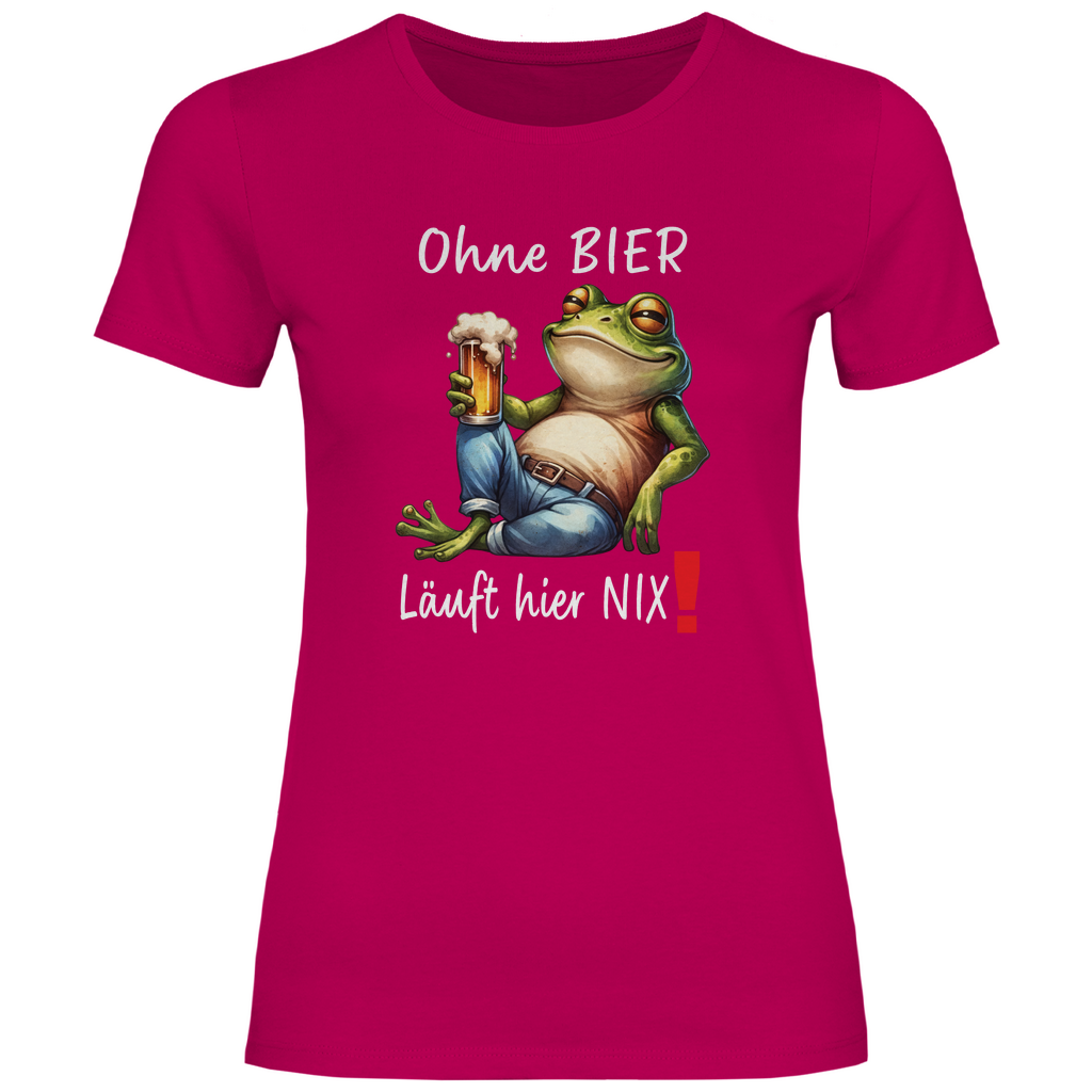 Damen T-Shirt Ohne Bier-01