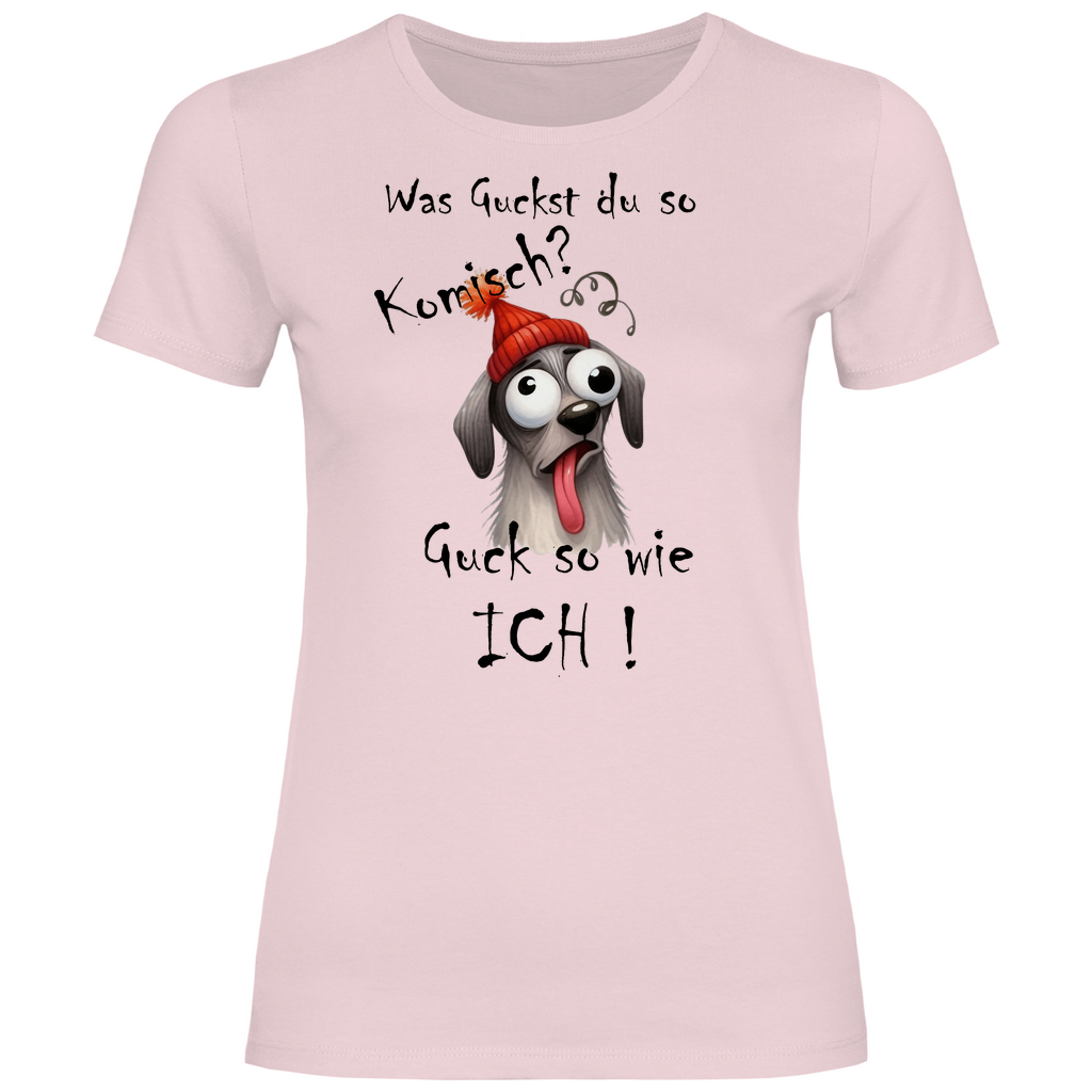 Damen T-Shirt was kuckst du ? 04S