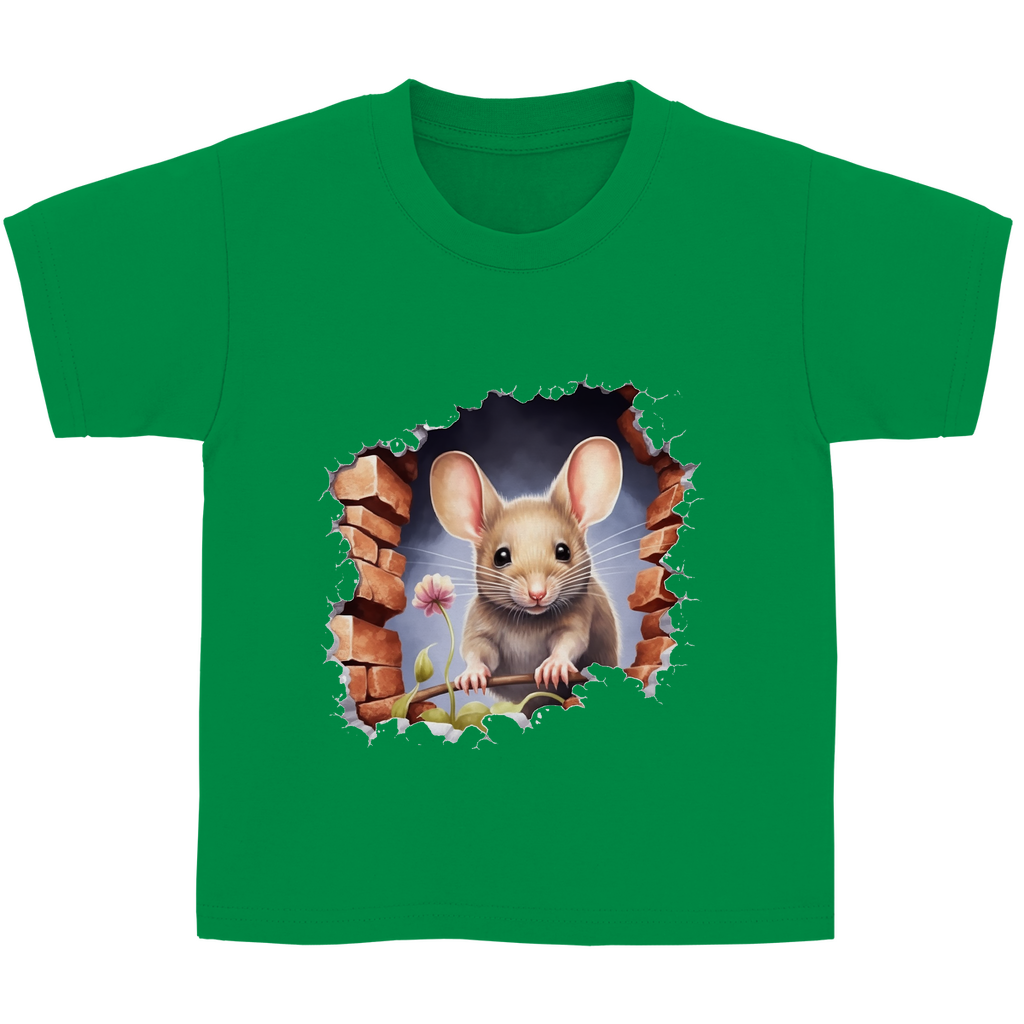 Kinder Basic T-Shirt maus-03