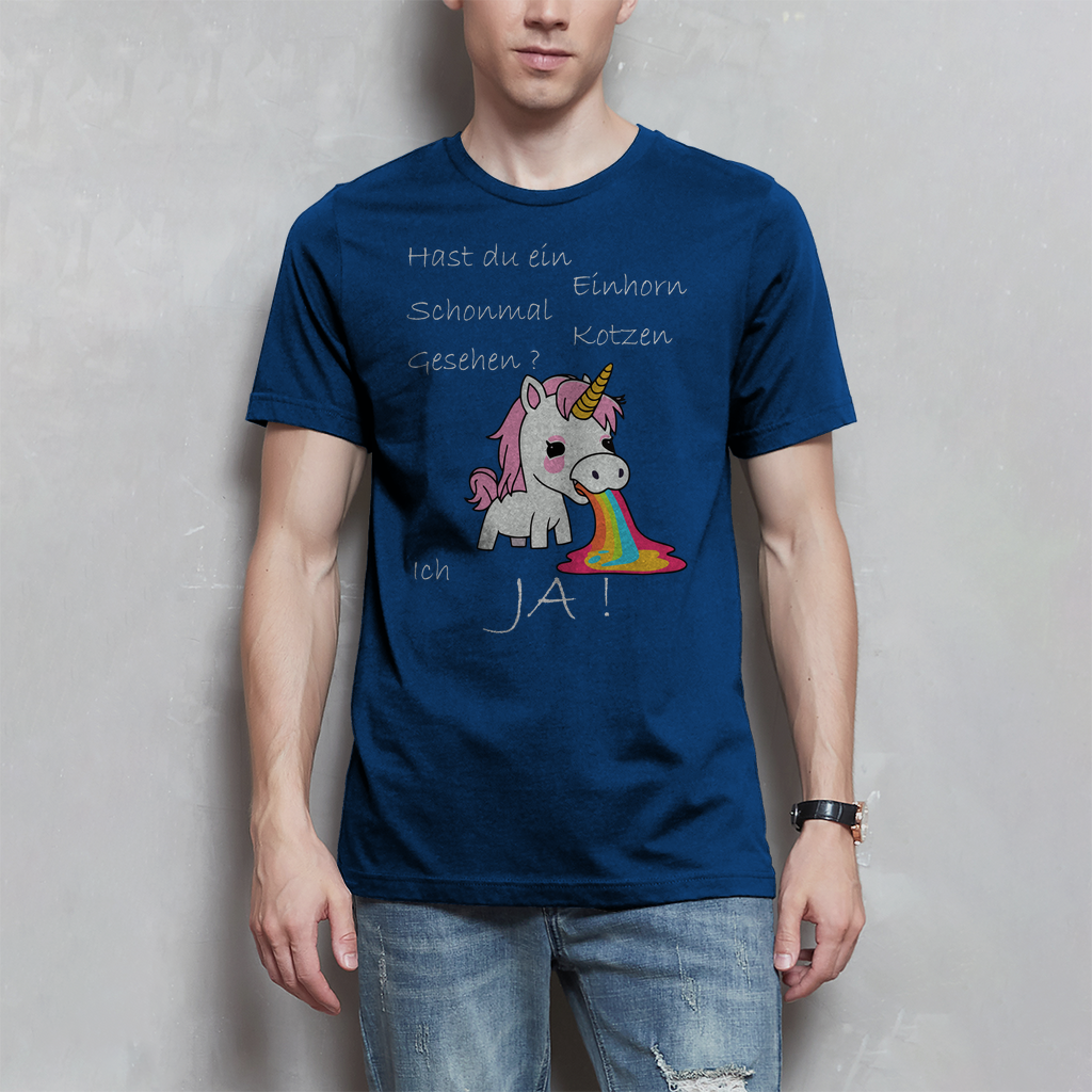 Herren T-Shirt Einhorn-01